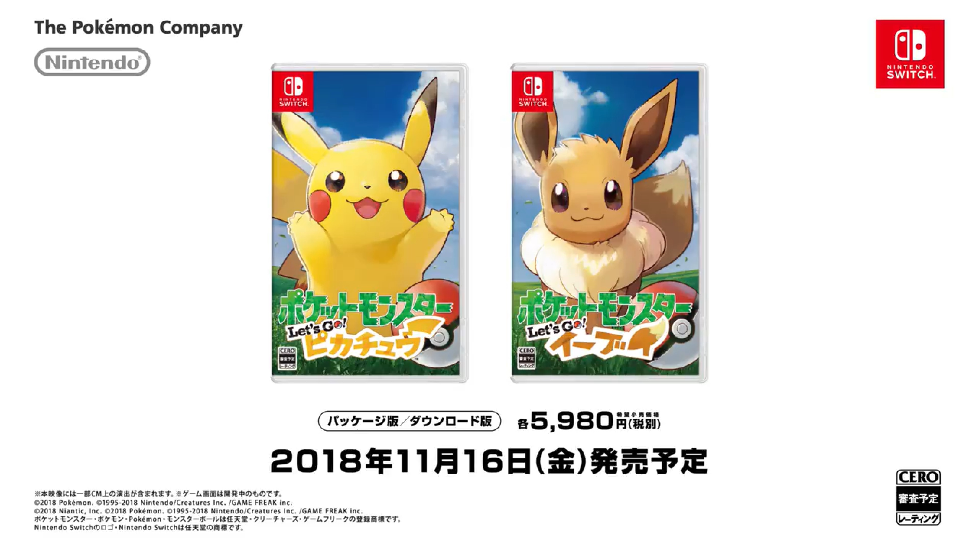 Pokémon: Let's Go, Pikachu! e Pokémon: Let's Go, Eevee!