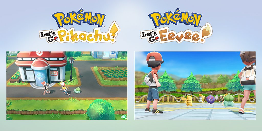 Pokémon Lets Go Pikachu Pokémon Lets Go Eevee Gameplay Trailer Nintendo Switch