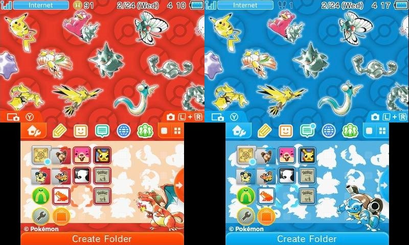 Update Eu Yellow A Look At The Themes Included With The New 3ds Pokemon th Anniversary Edition Nintendo Everything