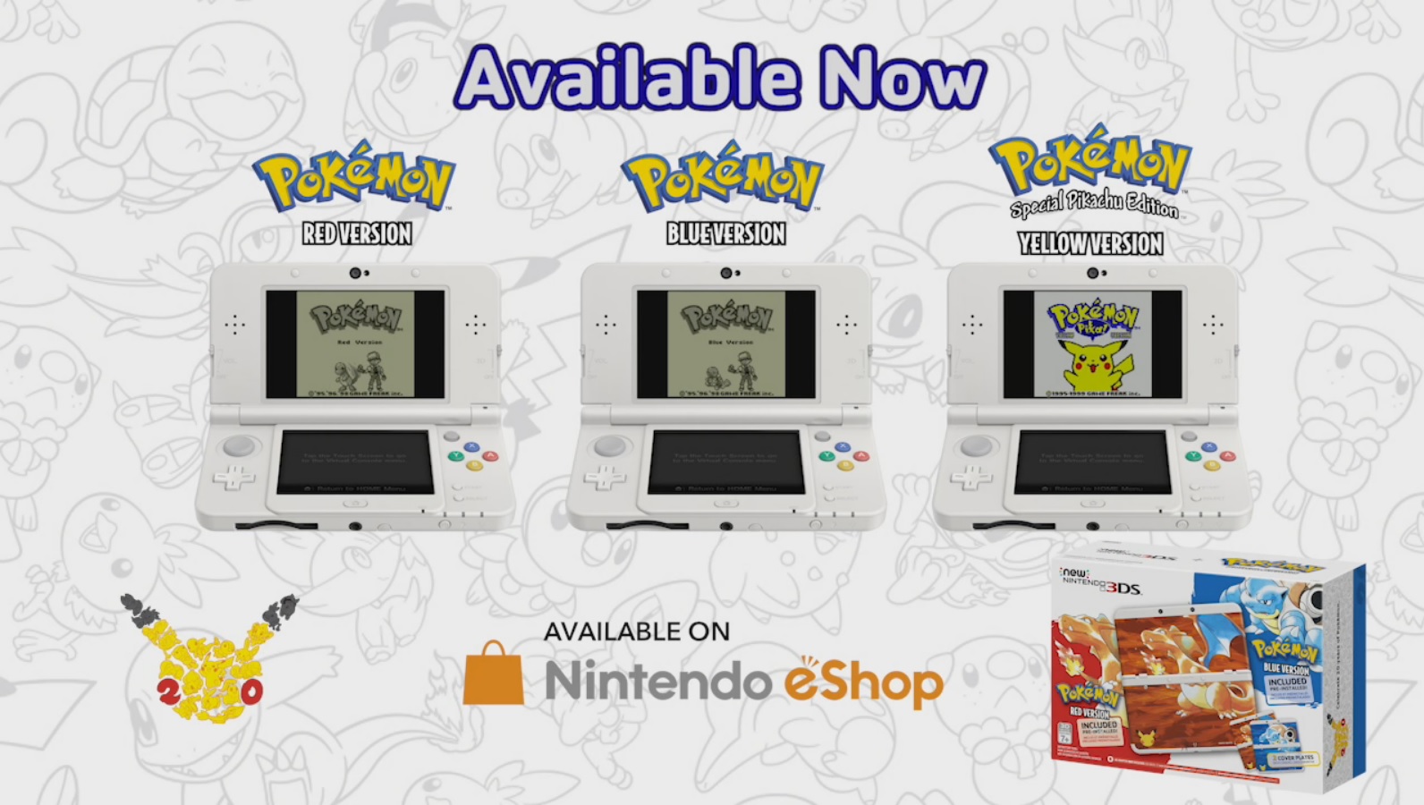 Pokemon Red, Blue, and Yellow 3DS Virtual Console launch trailers -  Nintendo Everything