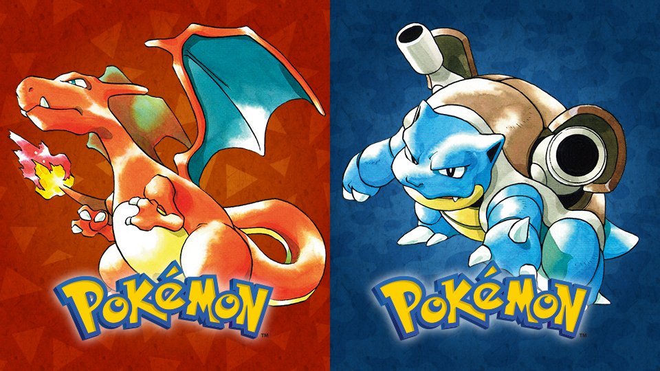 red and blue pokemon names