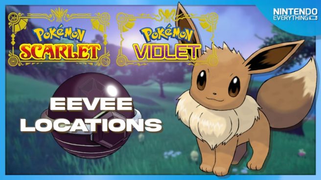 pokemon scarlet violet eevee location