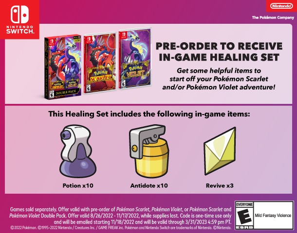 pokemon scarlet violet pre-order bonus amazon