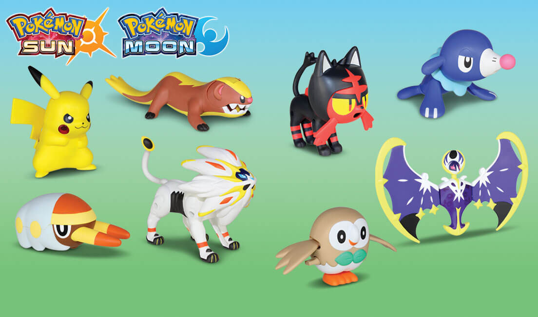 Pokemon Sun and Pokemon Moon toys are coming to McDonald's Happy Meals