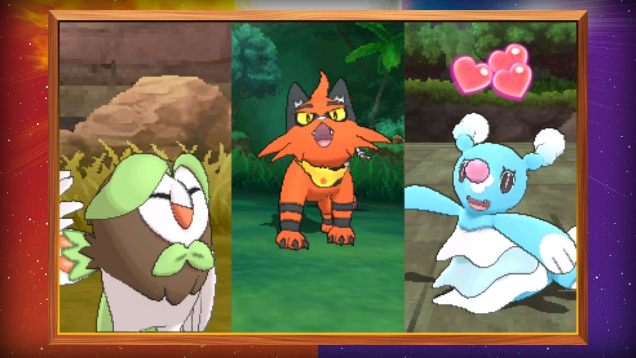 pokemon sun moon starter final evolution