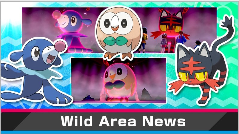 rowlet litten Popplio pokemon sword shield