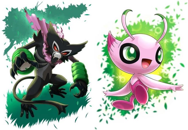 pokemon sword shield Dada Zarude Shiny Celebi