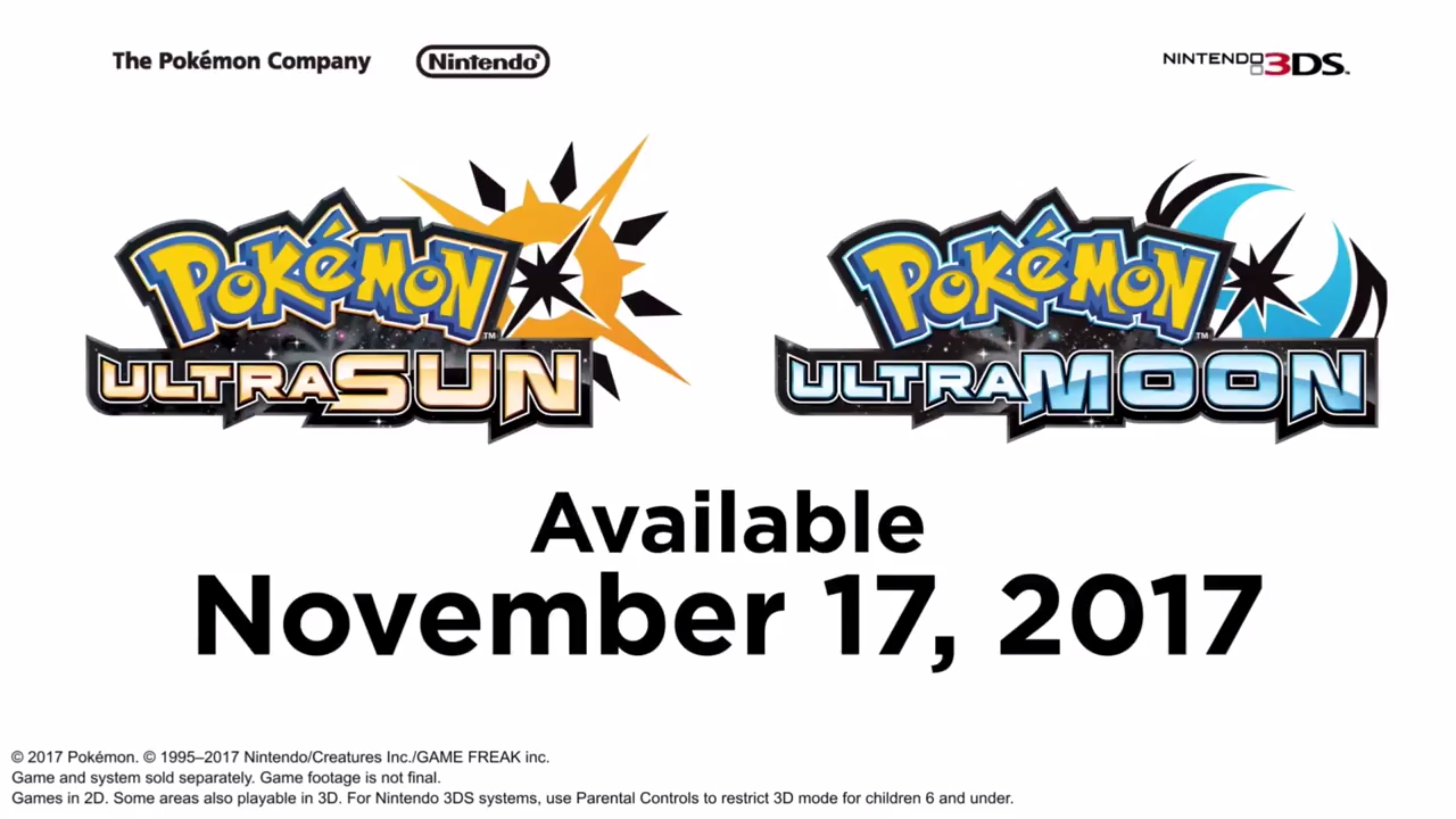 Pokemon Ultra Sun 3DS (EU & UK)