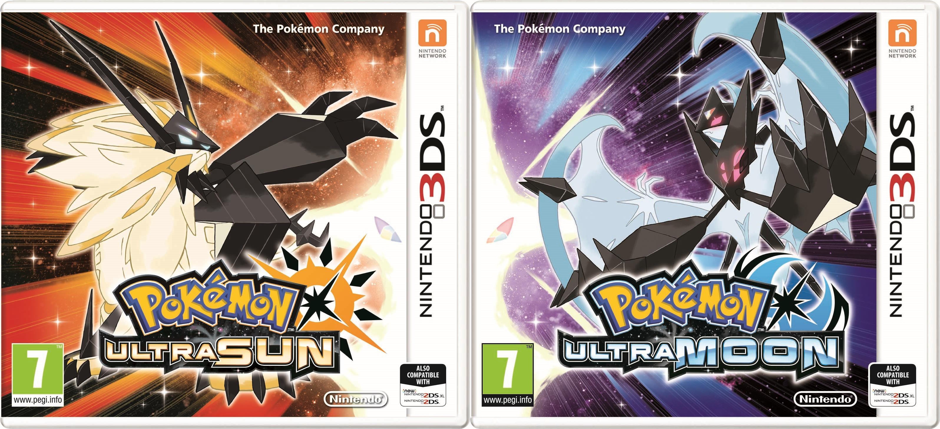 Pokemon Ultra Sun Ultra Moon Boxart