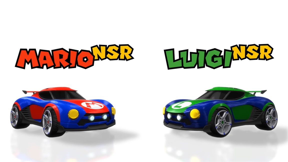 Exclusive Mario Luigi And Samus Cars Revealed For Rocket League On Switch Nintendo Everything - smash bros in roblox mario showcase by rizturay