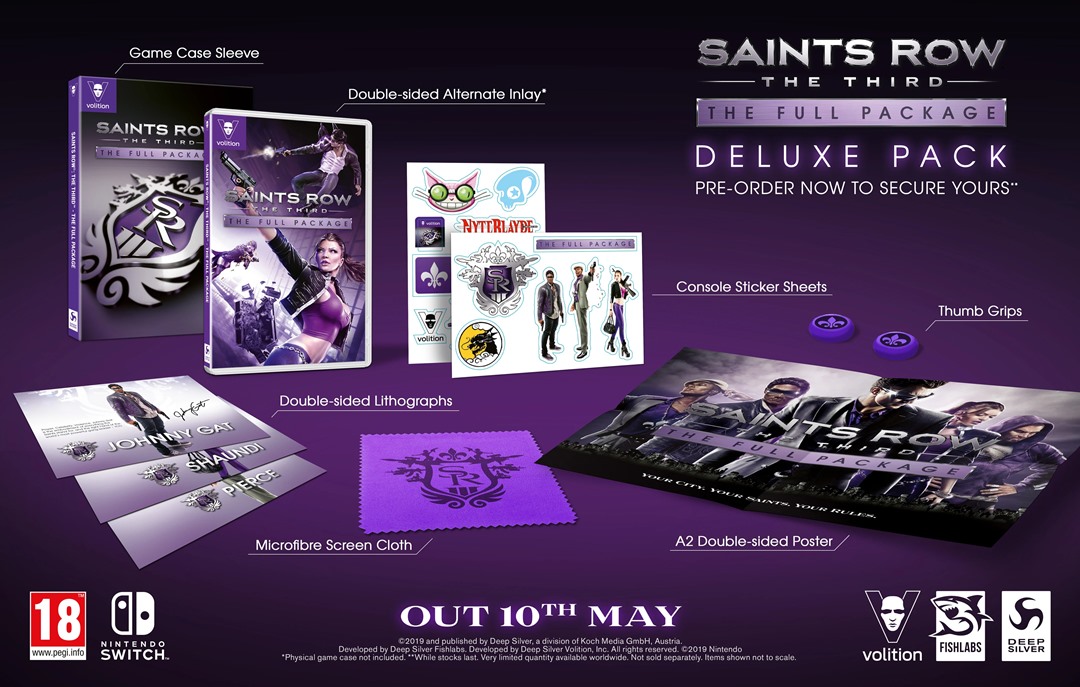 Saints Row The Third The Full Package Deluxe Pack will be