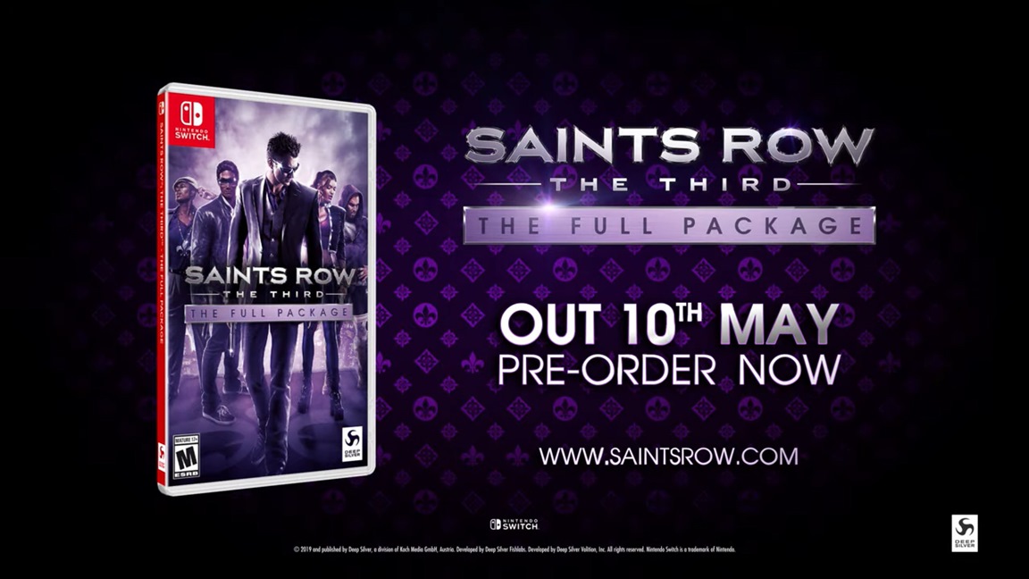 Saints Row: The Third is coming to Nintendo Switch