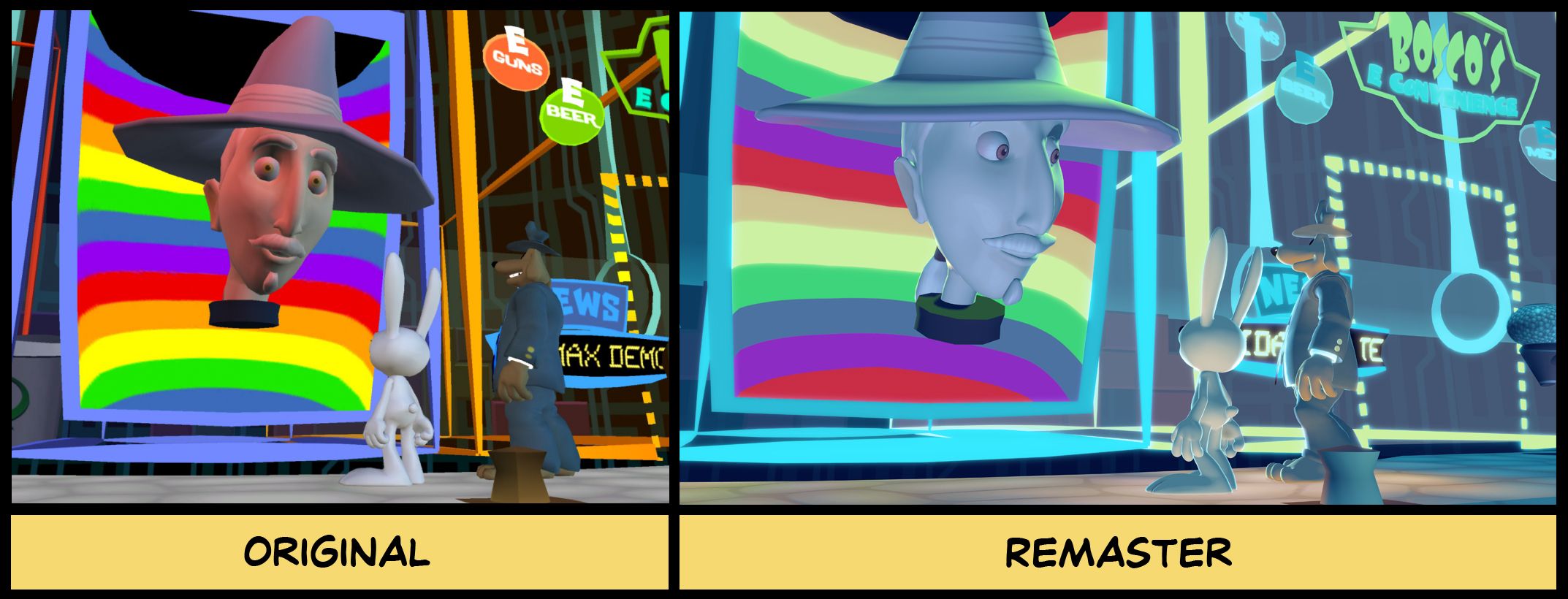 Sam & Max Save the World Remastered comparison screenshots