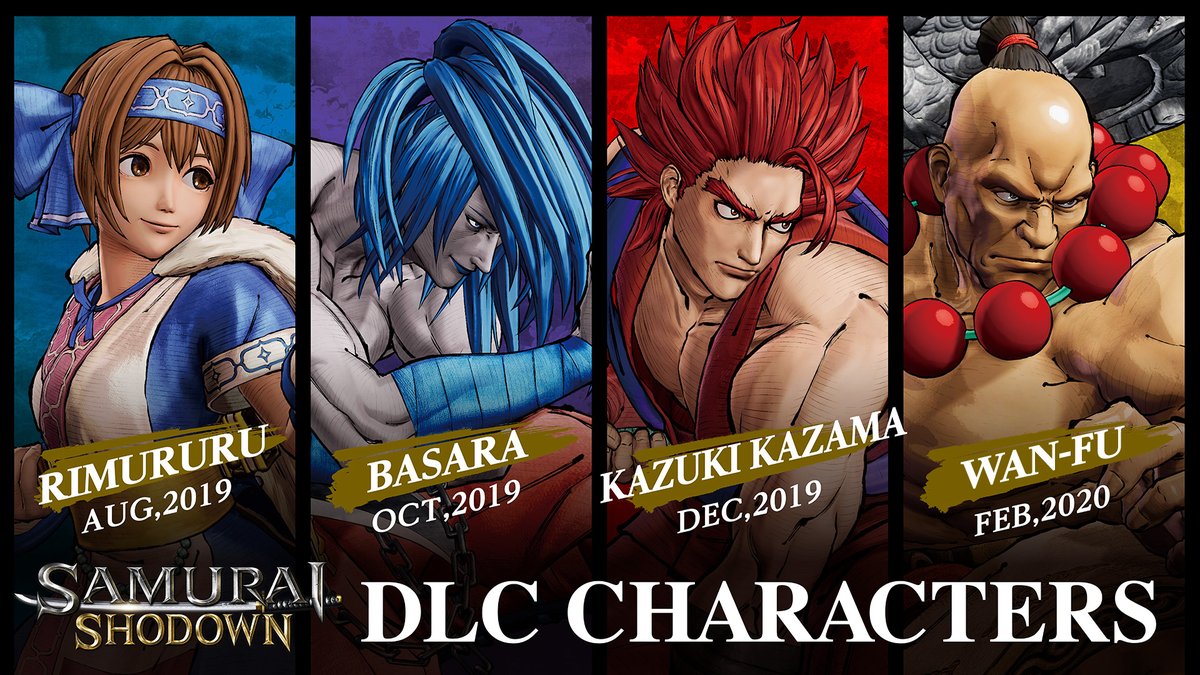 Samurai Shodown Reveals Dlc Characters Basara Kazuki Kazama And Wan Fu 