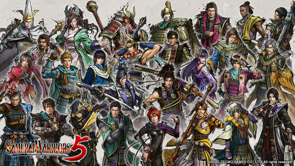 Samurai warriors 5 сколько персонажей