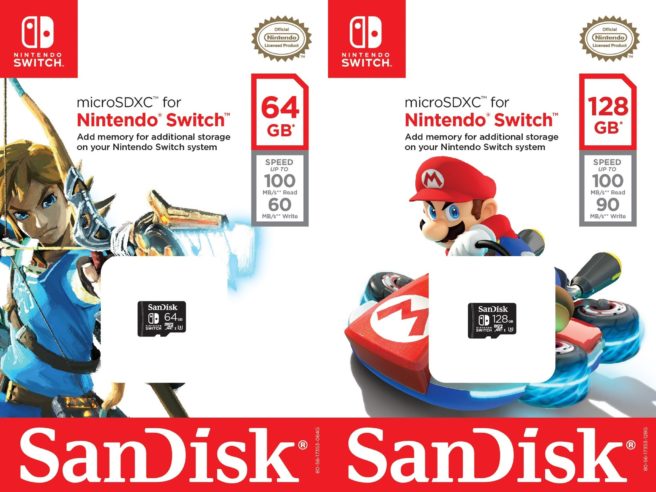 nintendo switch micro sd card