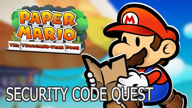 giấy mã an ninh Mario cửa nghìn năm