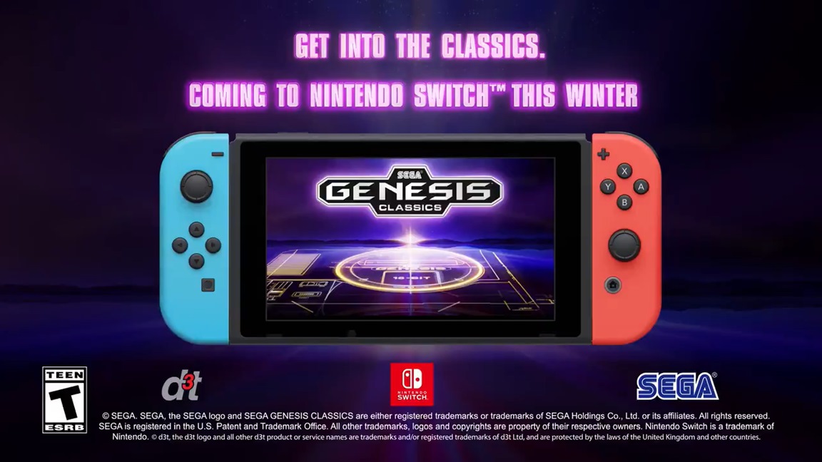 nintendo switch sega genesis classics game list