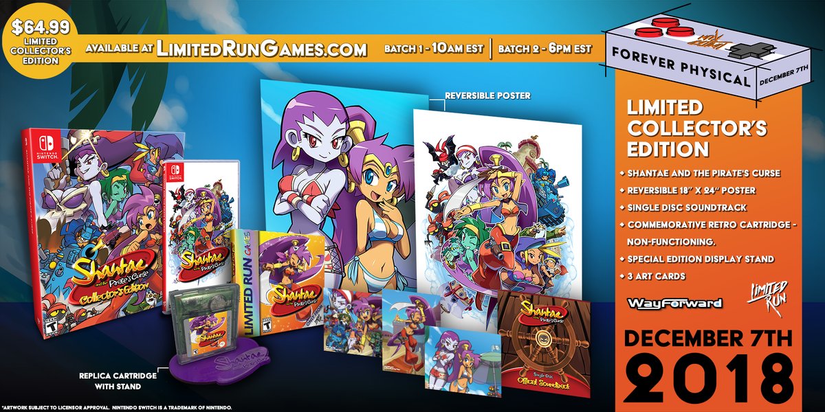 Shantae and the pirate's curse switch deals physical