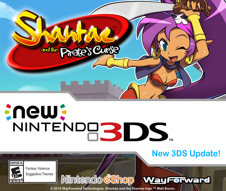 shantae and the pirate's curse 3ds