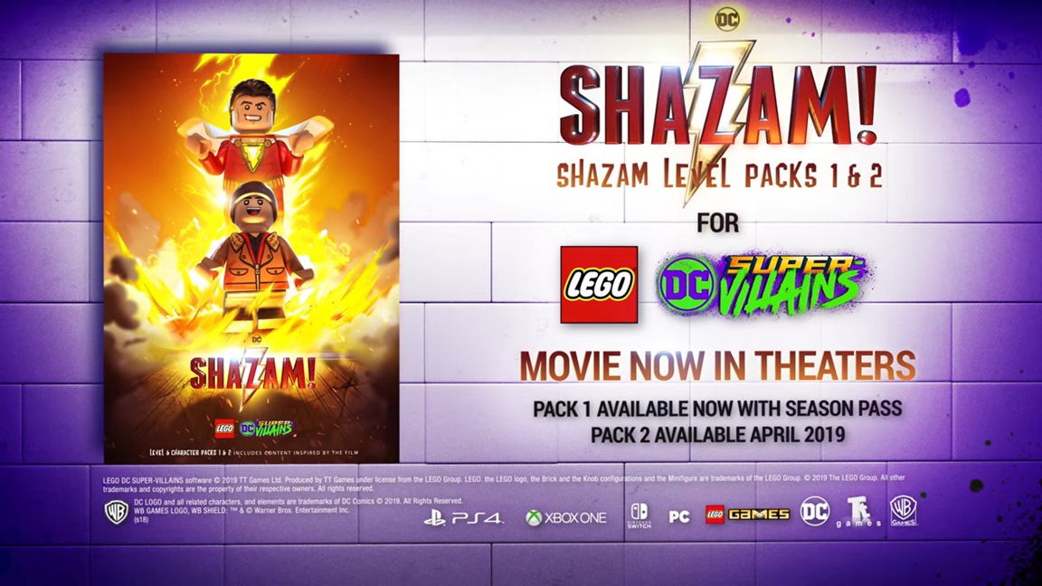 LEGO DC Super-Villains - Shazam! DLC out today