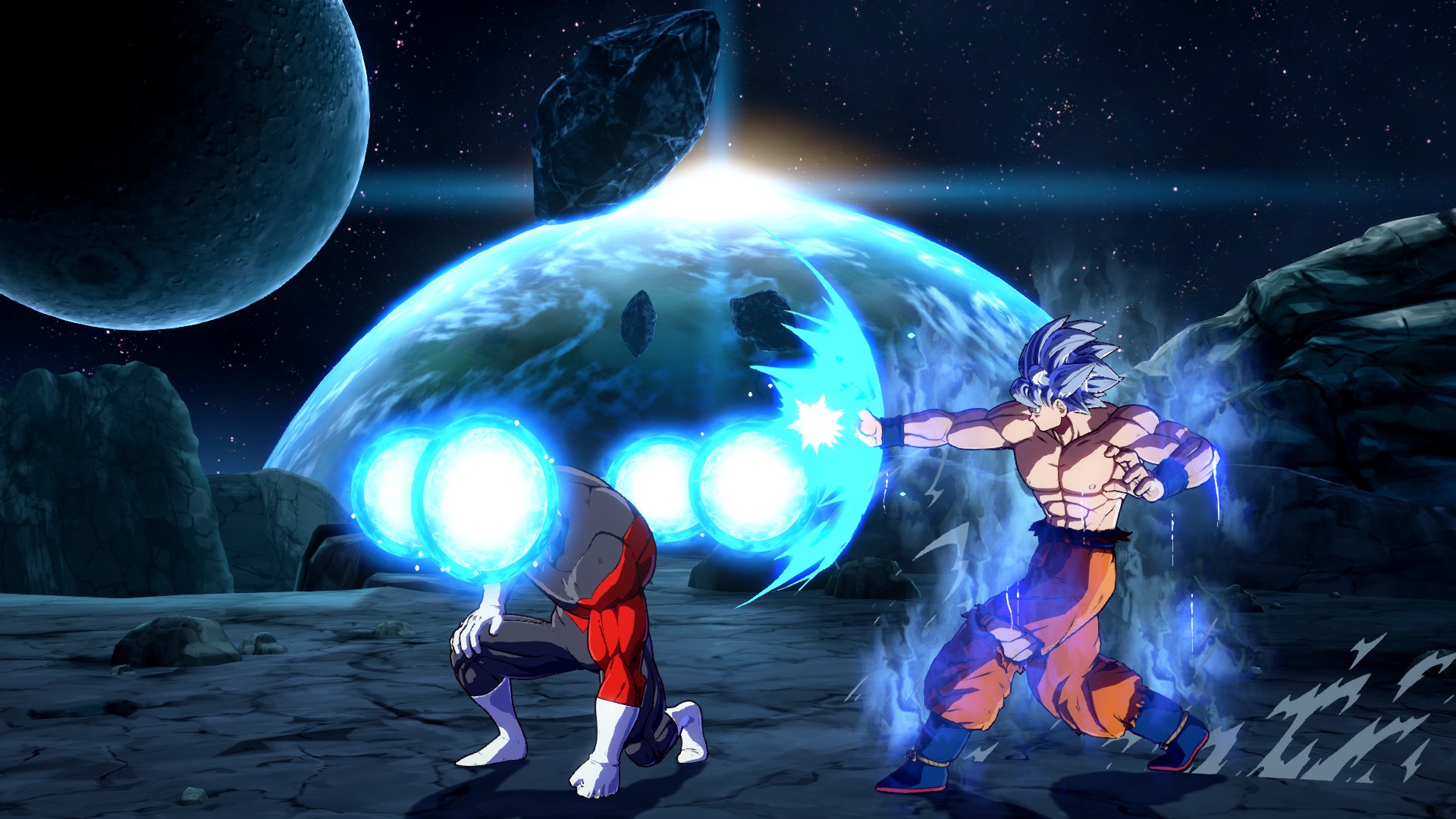 Dragon Ball FighterZ - Goku (Ultra Instinct) DLC screenshots