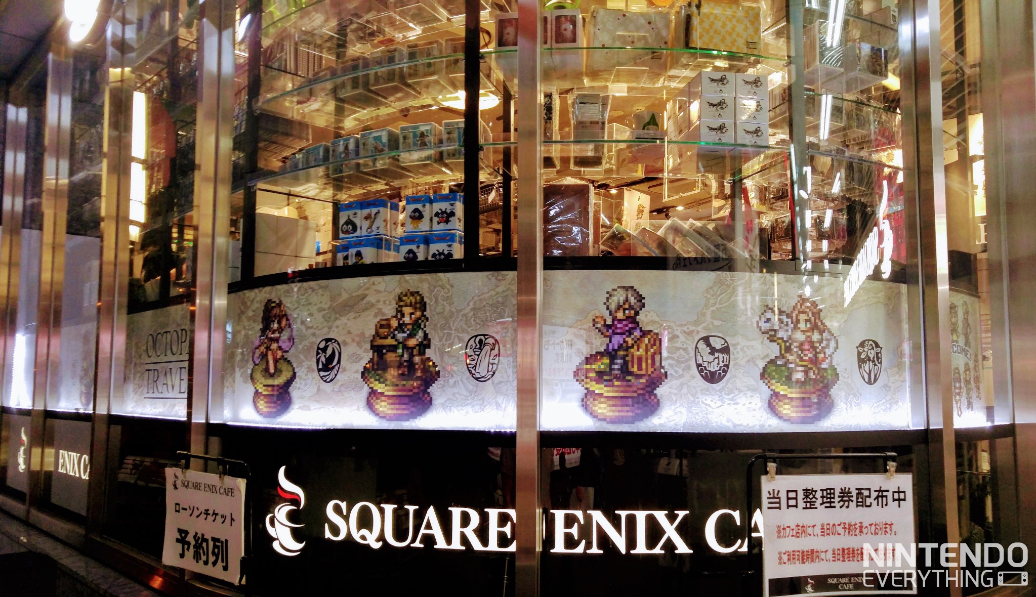 Square Enix Café in Osaka for Game Fans