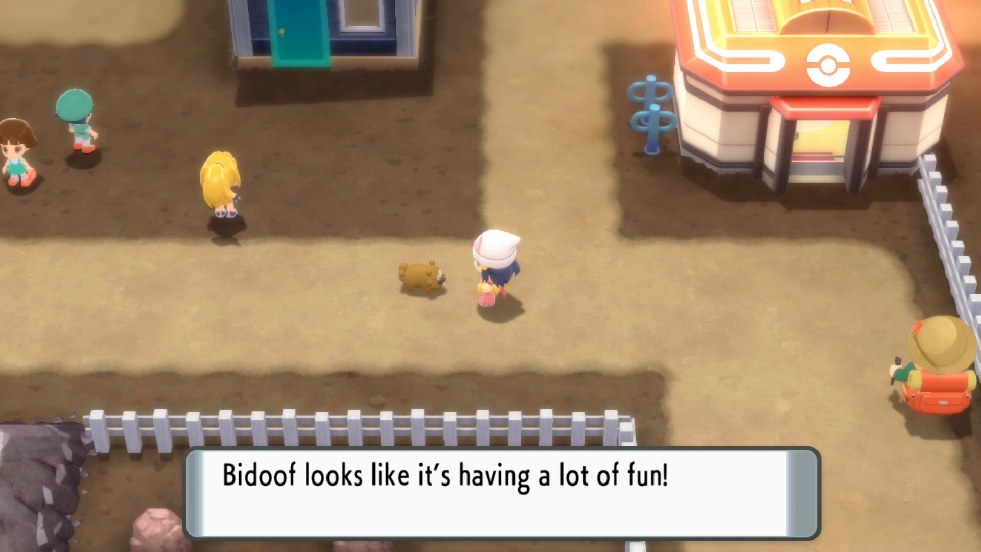 Pokemon Brilliant Diamond and Shining Pearl Acknowledge Bidoof's