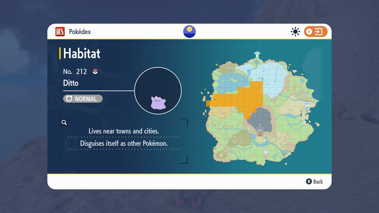 Pokemon Scarlet and Violet Ditto location