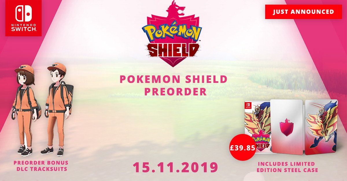 pokemon shield steelbook pre order