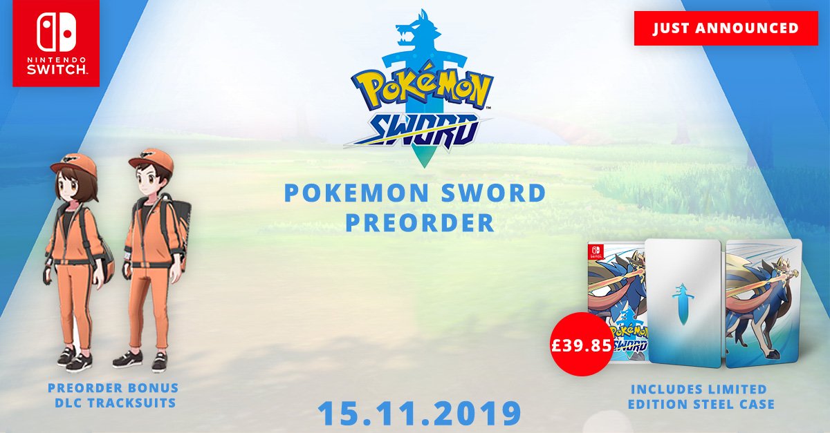 Pokemon sword best sale shield pre order