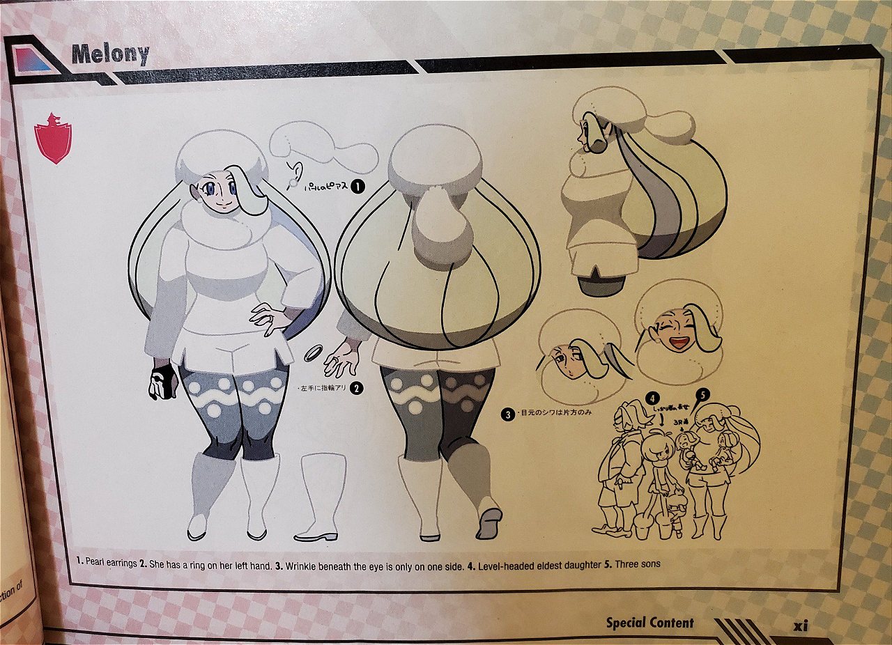 Lots of Pokemon Sword/Shield character concept art