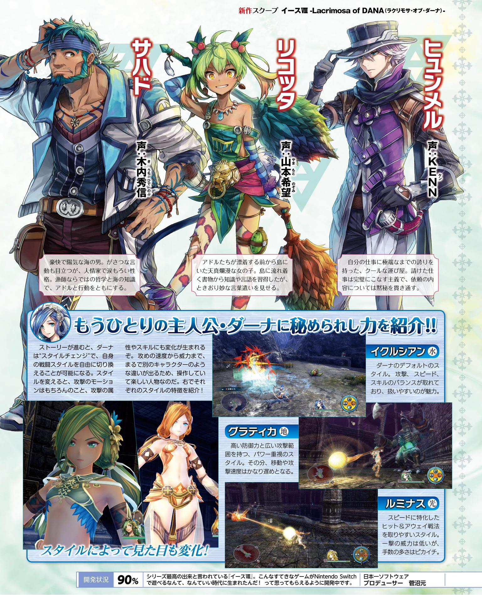 Scans roundup - Ys VIII Switch, Lode Runner Legacy, Octopath Traveler ...