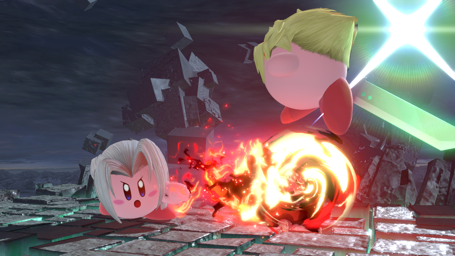 Super Smash Bros. Ultimate screenshots show Kirby transformation for  Sephiroth