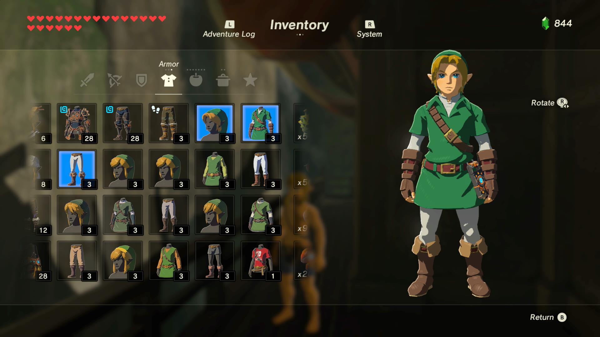 A Look At All Amiibo Outfits In The Legend Of Zelda Breath Of The Wild