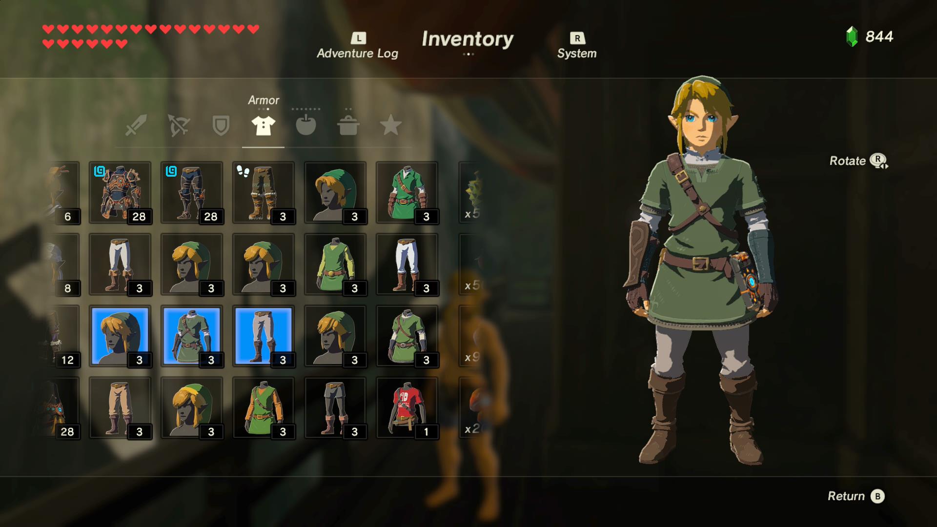 A look at all amiibo outfits in The Legend of Zelda: Breath of the Wild