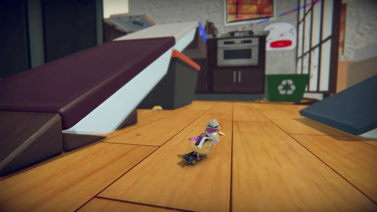 Skatebird Switch gameplay