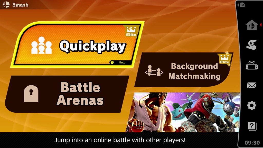 nintendo online smash bros