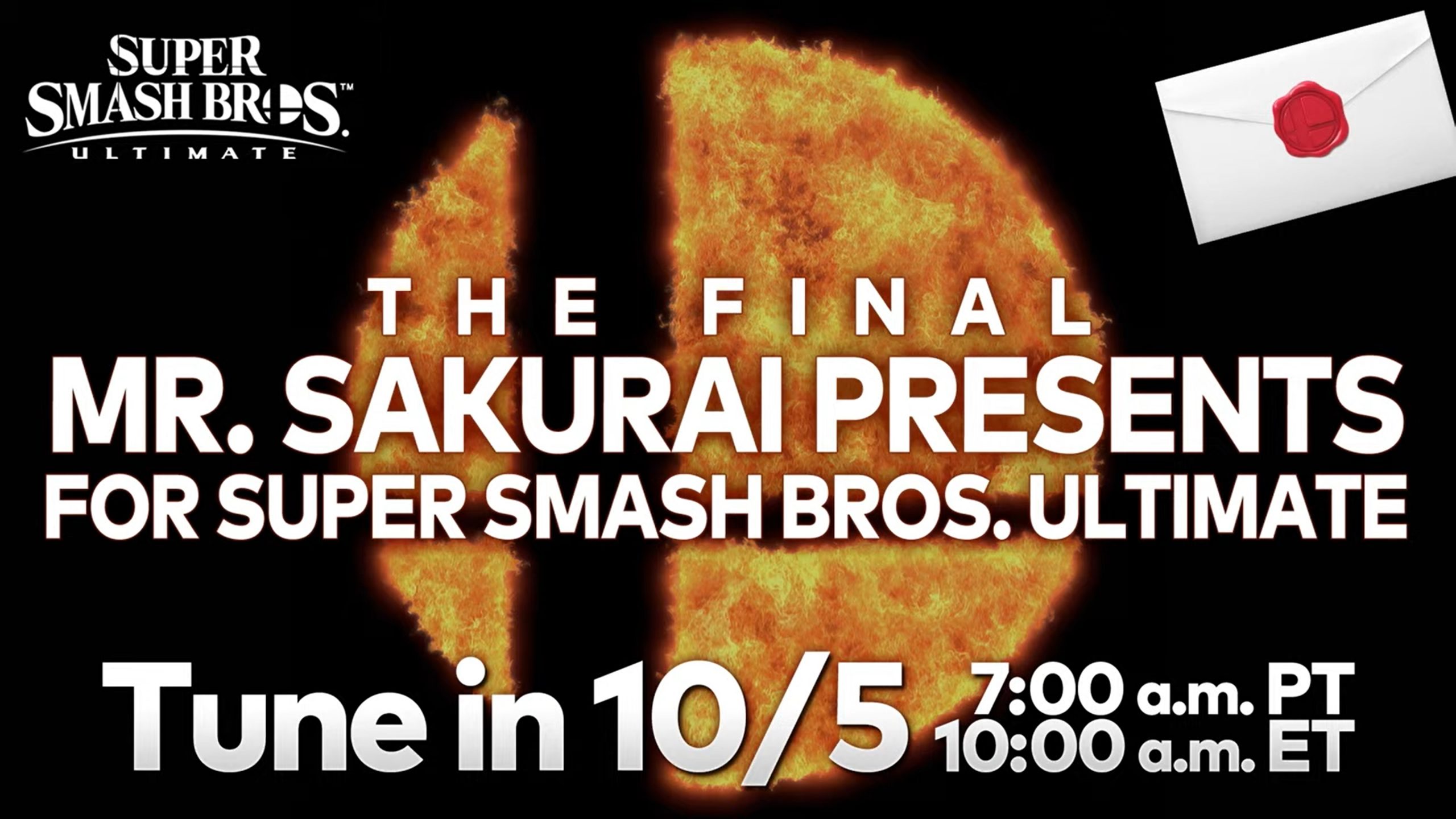 Super Smash Bros. Ultimate The Final "Mr. Sakurai Presents" live stream