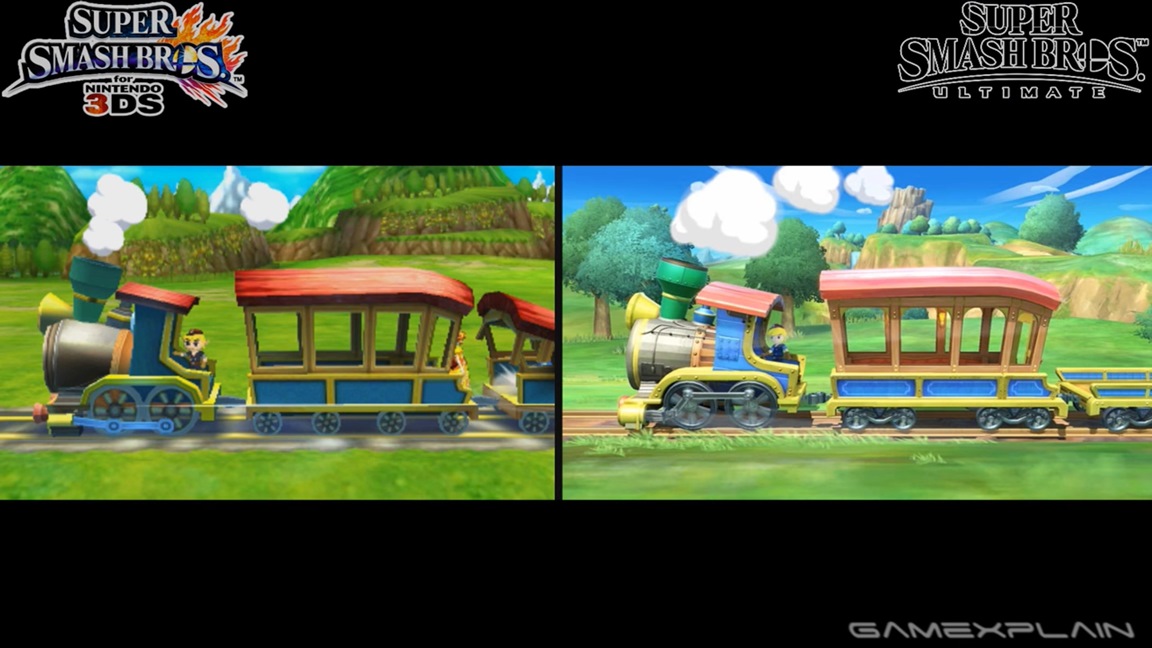 Smash Bros. Ultimate / Smash Bros. 3DS all stages comparison