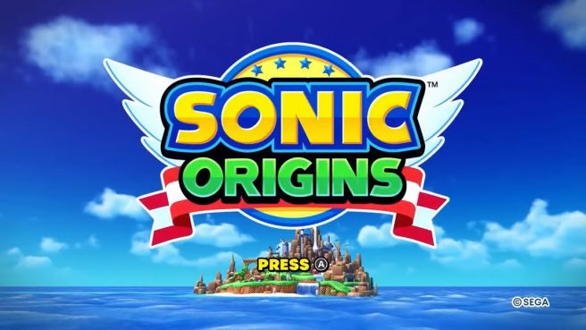 sonic origins title screen
