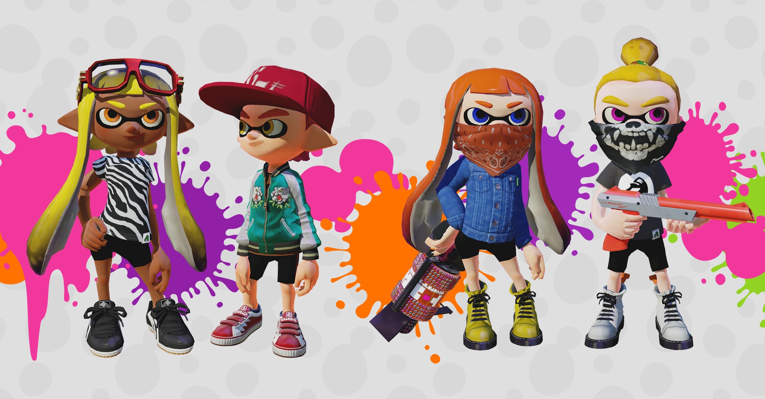Splatoon new gear and stages screenshots