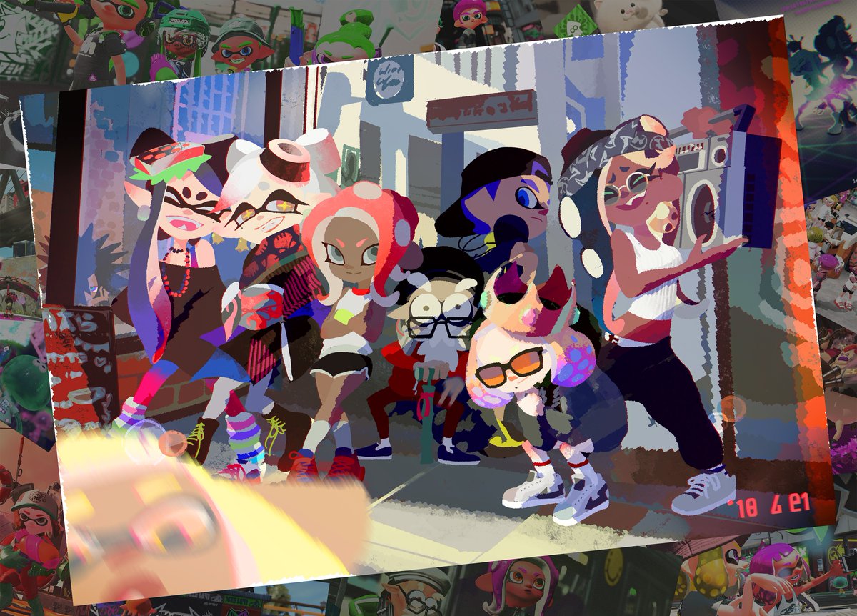 Official Splatoon 2 anniversary art