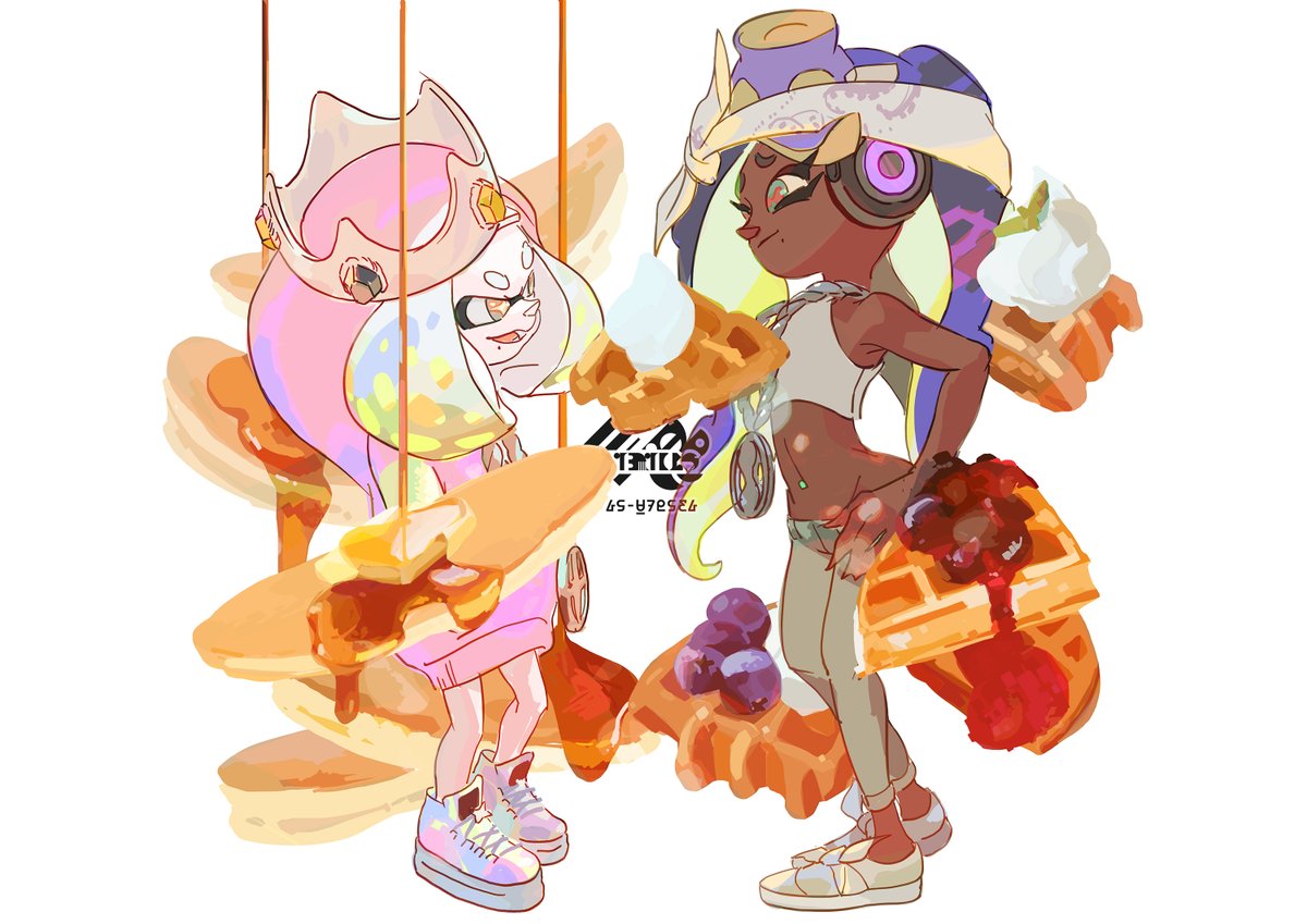 Splatoon 2 Pancakes Vs Waffles Splatfest Art Nintendo Everything