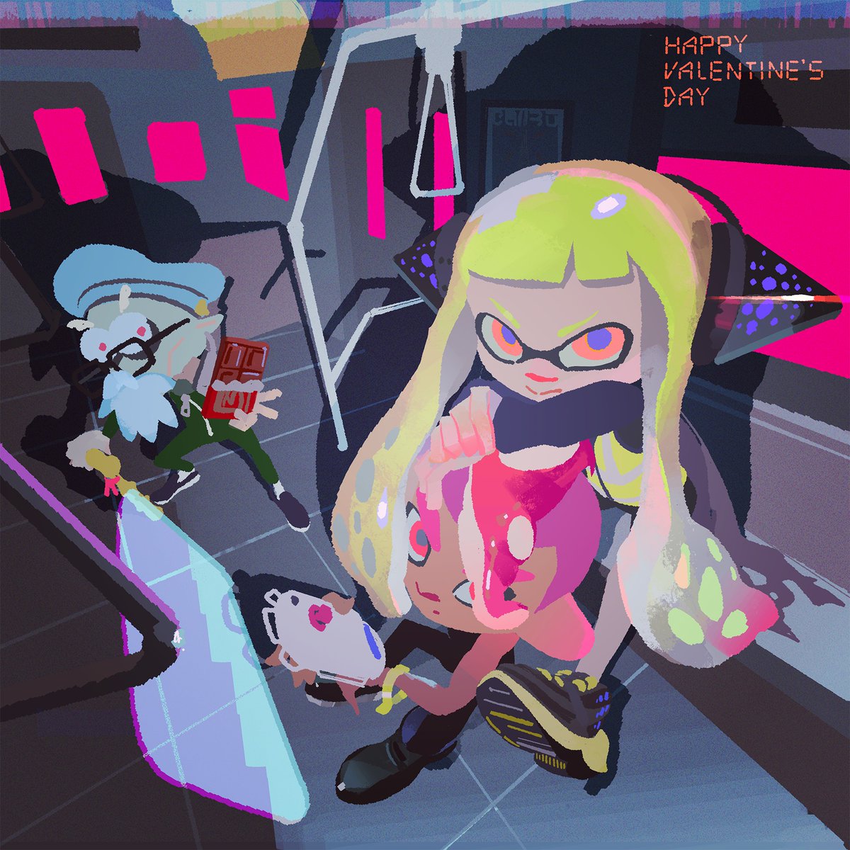 Splatoon 2 - Valentine's Day 2020 art