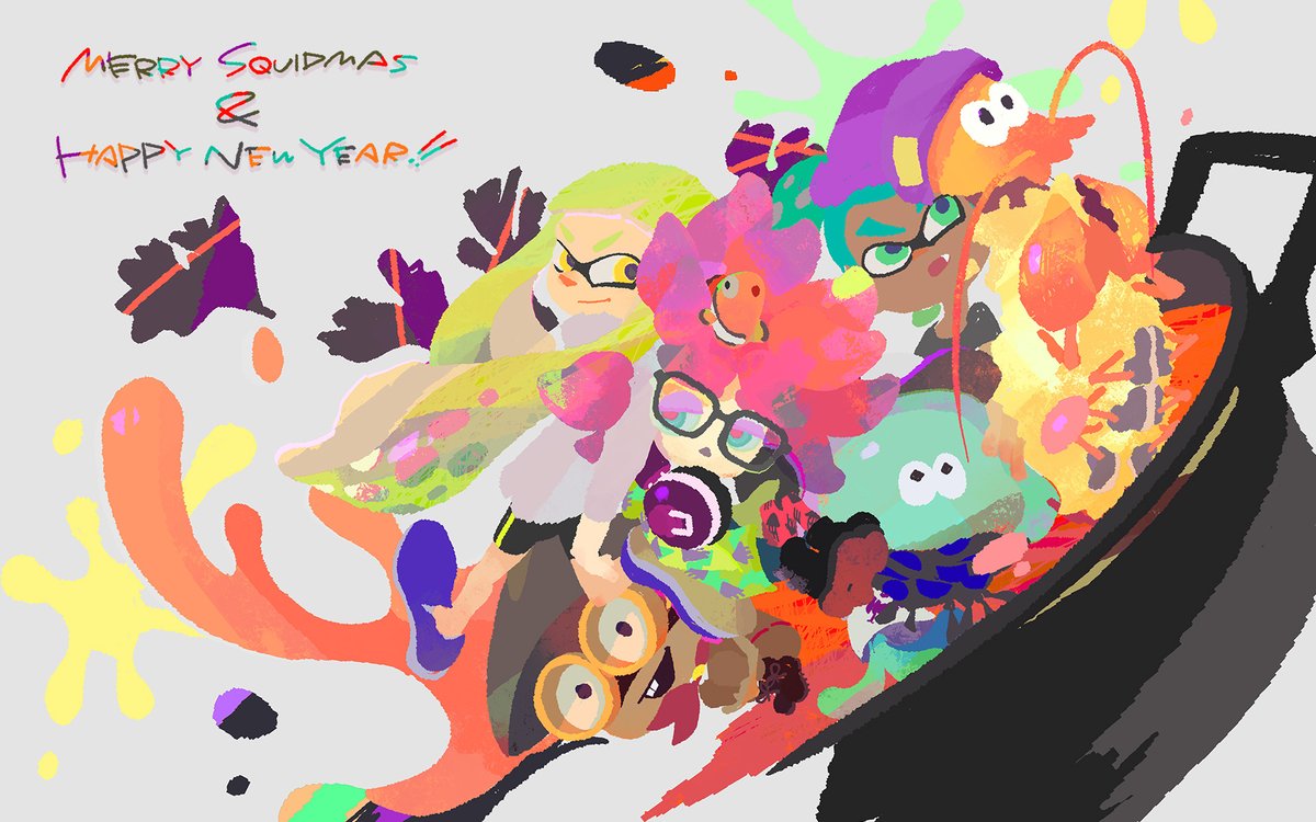 Nintendo shares special Splatoon illustration for Christmas and New Year's