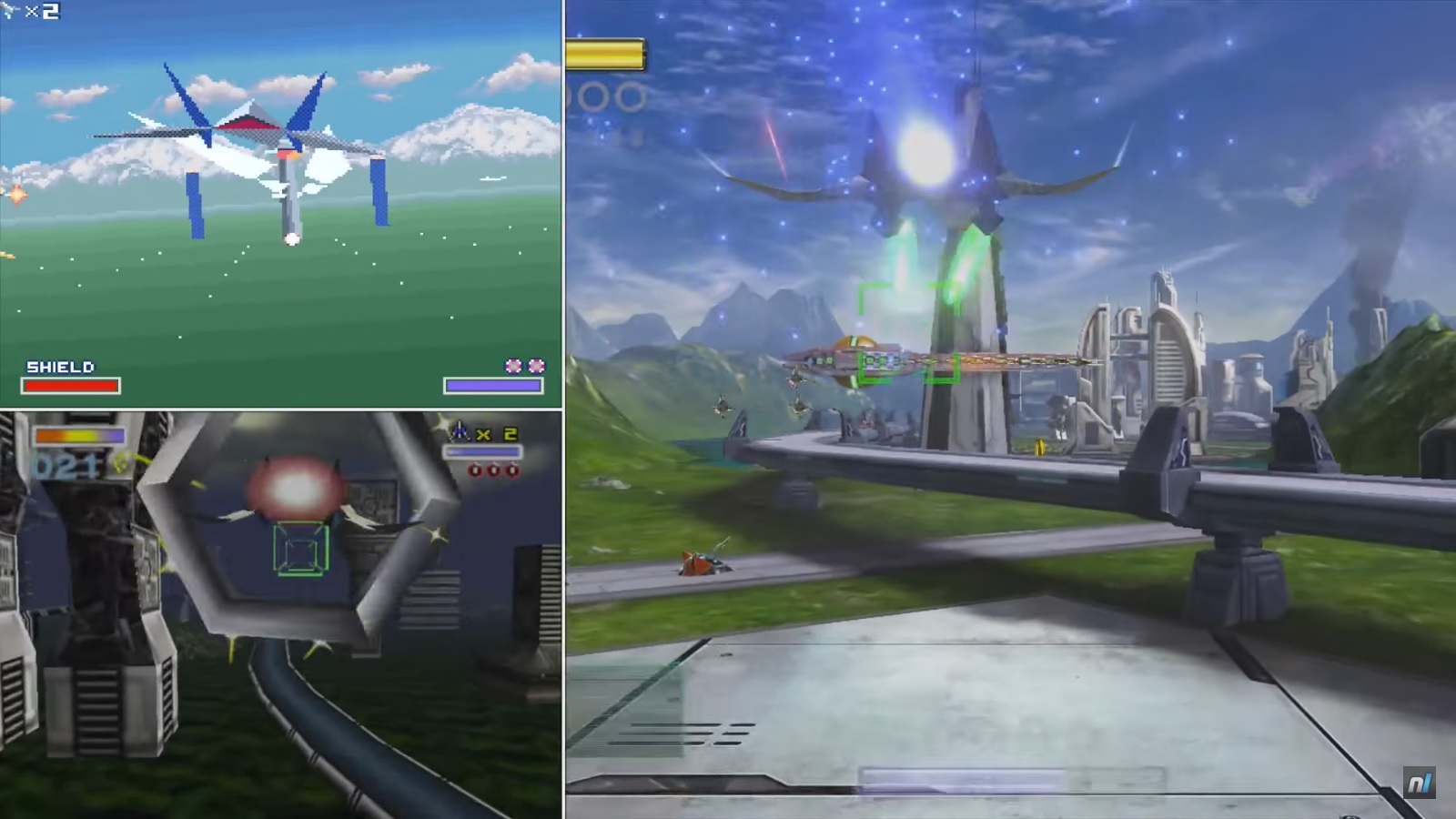 Star Fox Zero - Corneria comparison (3DS vs. Wii U)