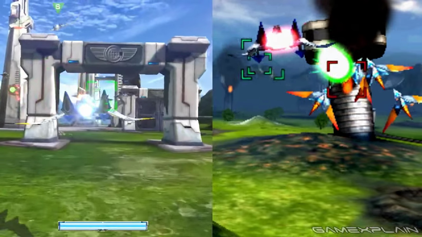 Star Fox Zero - Corneria comparison (3DS vs. Wii U)