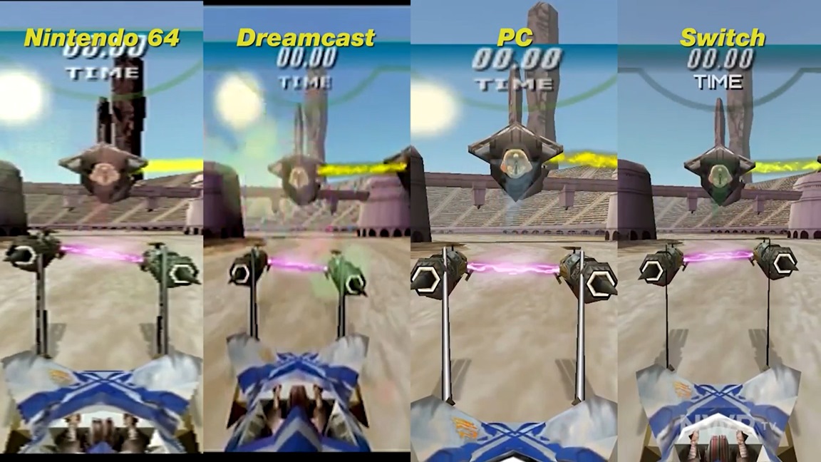 Video Star Wars Episode I Racer Switch Vs N64 Vs Pc Vs Dreamcast Comparison