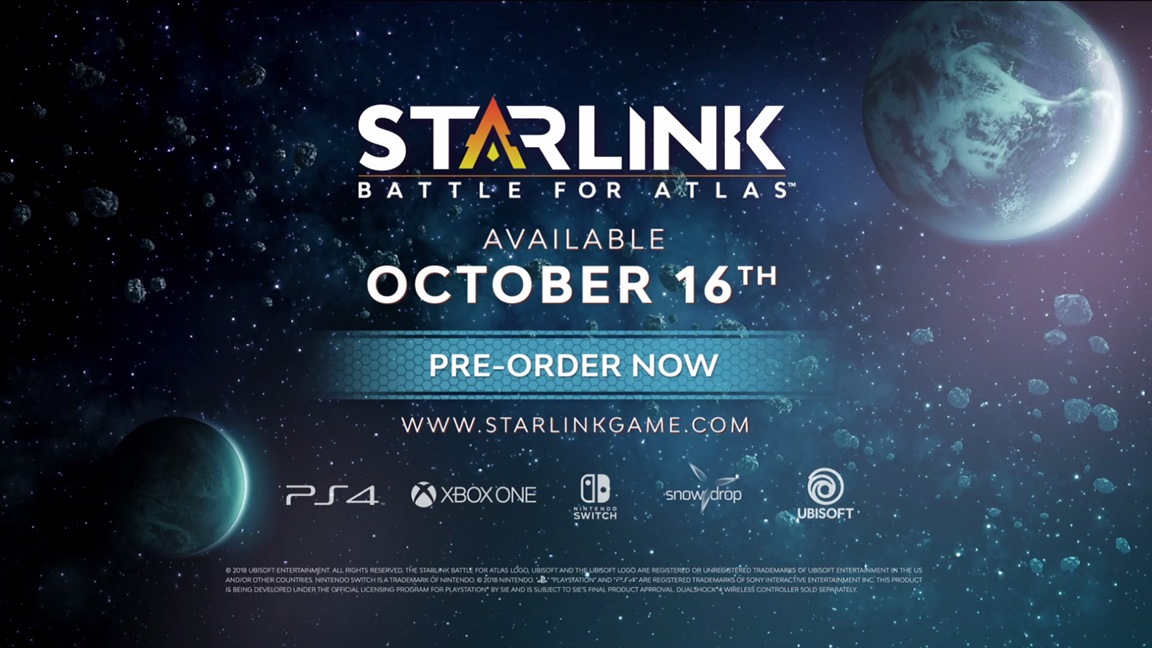 Starlink Battle for Atlas Releases on October 16th; Star Fox